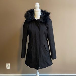 Calvin Klein black winter parka - ladies small